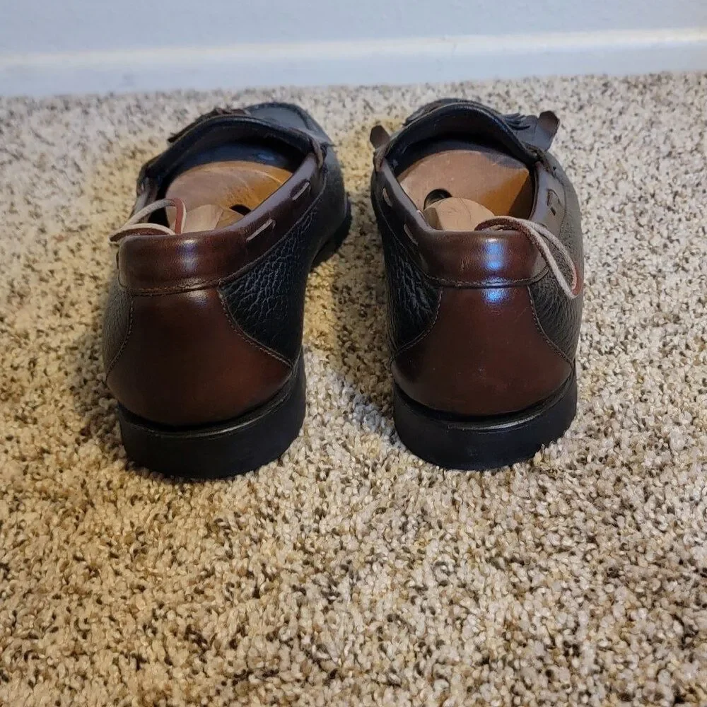 Allen Edmonds Loafers 14 D  Nashua Black and Chili